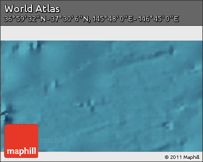 Satellite 3D Map of the Area around 37° 14' 49" N, 146° 16' 30" E