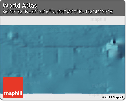 Satellite 3D Map of the Area around 37° 14' 49" N, 152° 13' 29" E