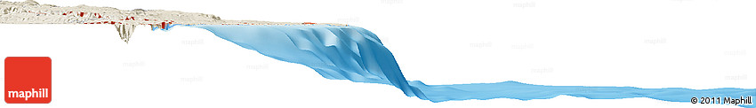Shaded Relief Horizon Map of the Area around 37° 14' 49" N, 15° 22' 30" E