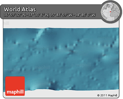 Satellite 3D Map of the Area around 37° 14' 49" N, 15° 13' 29" W