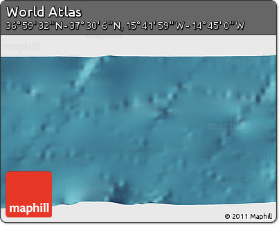 Satellite 3D Map of the Area around 37° 14' 49" N, 15° 13' 29" W