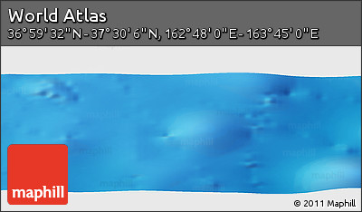 Physical Panoramic Map of the Area around 37° 14' 49" N, 163° 16' 30" E