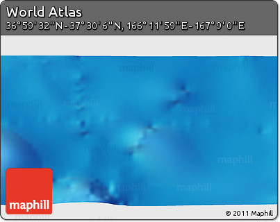 Physical 3D Map of the Area around 37° 14' 49" N, 166° 40' 30" E