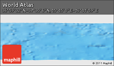 Physical Panoramic Map of the Area around 37° 14' 49" N, 16° 13' 30" E
