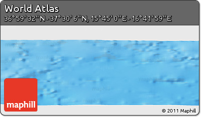 Physical Panoramic Map of the Area around 37° 14' 49" N, 16° 13' 30" E