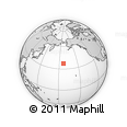 Outline Map of the Area around 37° 14' 49" N, 173° 19' 29" W, rectangular outline