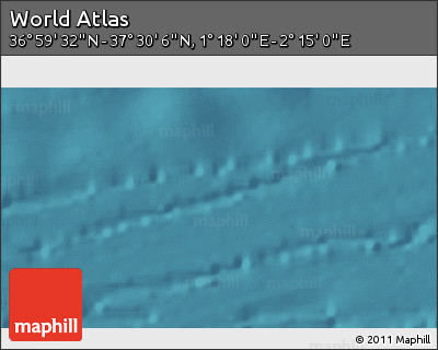 Satellite 3D Map of the Area around 37° 14' 49" N, 1° 46' 29" E