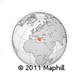 Outline Map of the Area around 37° 14' 49" N, 20° 28' 30" E, rectangular outline