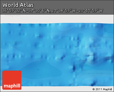 Political 3D Map of the Area around 37° 14' 49" N, 21° 10' 29" W