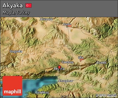 Satellite Map of Akyaka