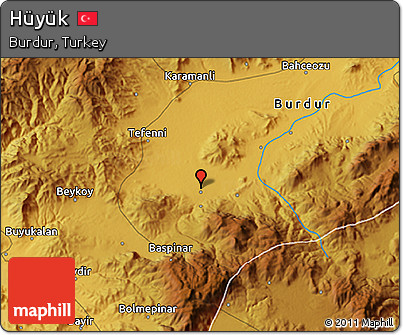 Physical 3D Map of Hüyük