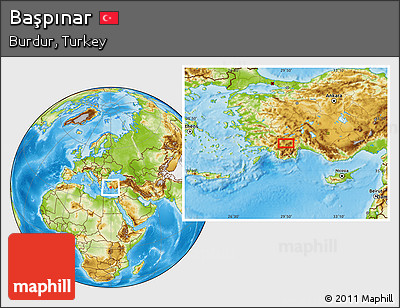 Physical Location Map of Başpınar