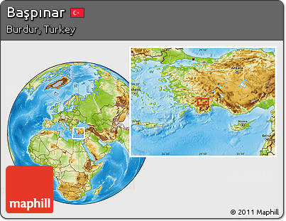 Physical Location Map of Başpınar