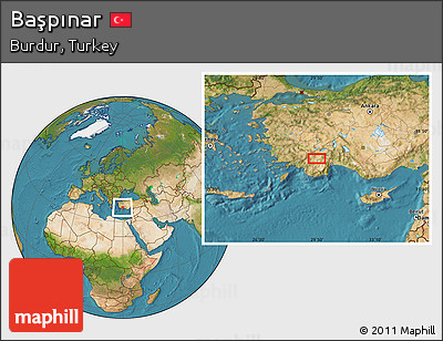 Satellite Location Map of Başpınar