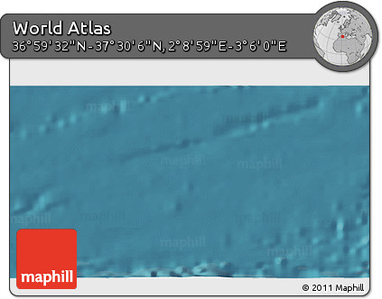 Satellite 3D Map of the Area around 37° 14' 49" N, 2° 37' 30" E