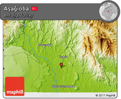 Physical 3D Map of Aşağıoba