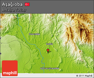 Physical 3D Map of Aşağıoba