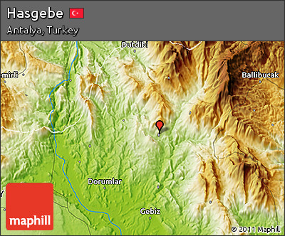 Physical 3D Map of Hasgebe