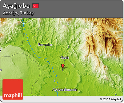Physical 3D Map of Aşağıoba