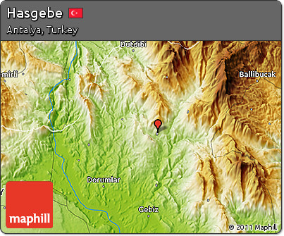 Physical 3D Map of Hasgebe