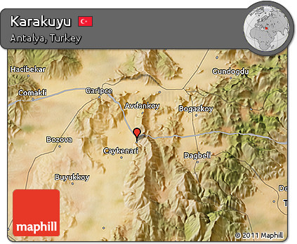 Satellite 3D Map of Karakuyu