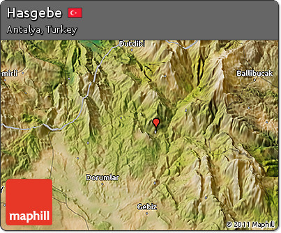 Satellite 3D Map of Hasgebe