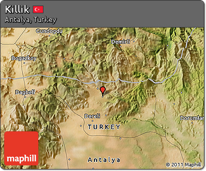 Satellite 3D Map of Killik