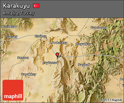 Satellite 3D Map of Karakuyu