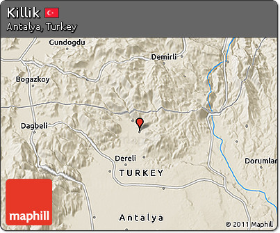 Shaded Relief 3D Map of Killik