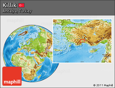Physical Location Map of Killik