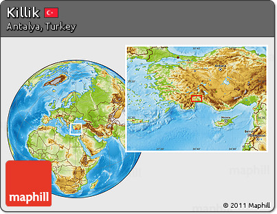 Physical Location Map of Killik
