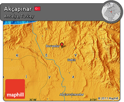 Political Map of Akçapınar