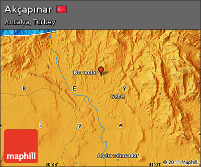 Political Map of Akçapınar
