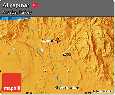 Political Map of Akçapınar