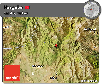Satellite Map of Hasgebe