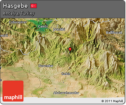 Satellite Panoramic Map of Hasgebe