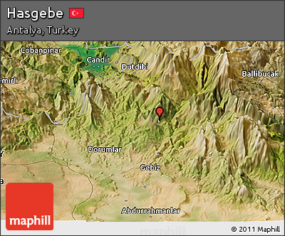 Satellite Panoramic Map of Hasgebe