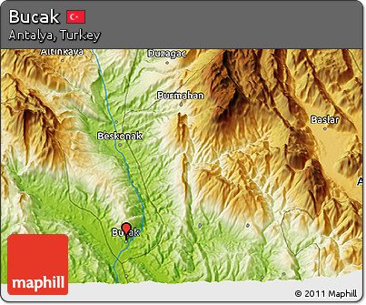 Physical 3D Map of Bucak