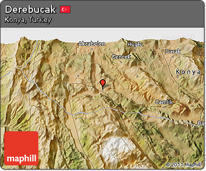 Satellite 3D Map of Derebucak