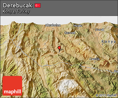 Satellite 3D Map of Derebucak