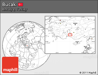 Blank Location Map of Bucak