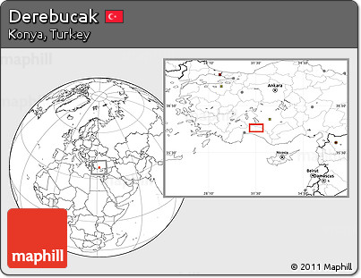 Blank Location Map of Derebucak
