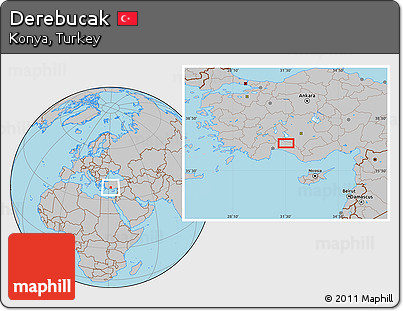 Gray Location Map of Derebucak