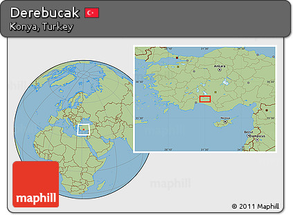 Savanna Style Location Map of Derebucak