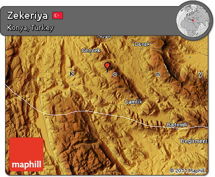 Physical Map of Zekeriya