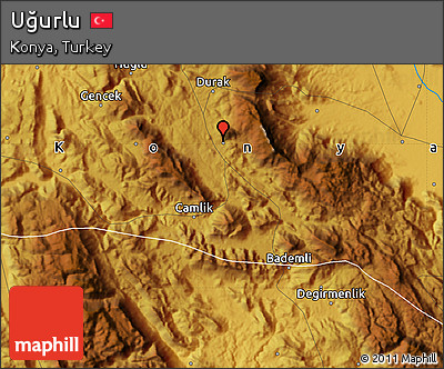 Physical Map of Uğurlu