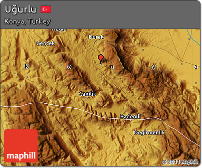 Physical Map of Uğurlu