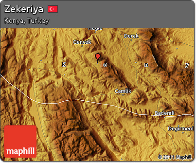 Physical Map of Zekeriya