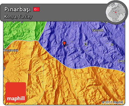 Political Map of Pınarbaşı