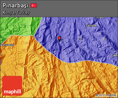 Political Map of Pınarbaşı